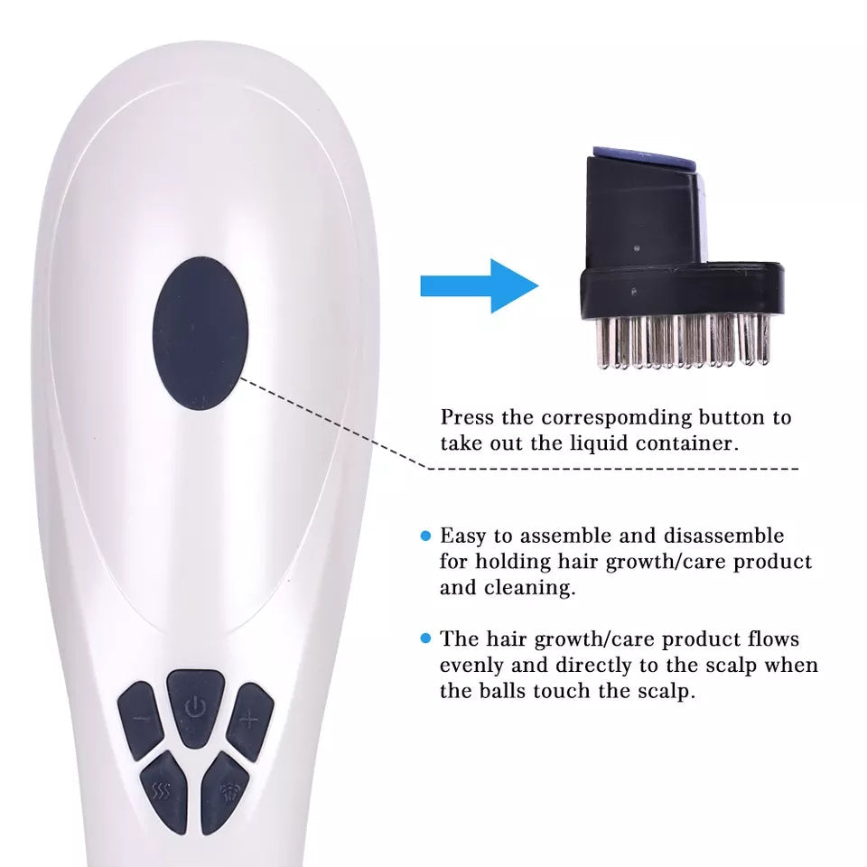 ELECTRIC LASER HAIR GROWTH COMB ANTI HAIR LOSS MASSAGE THERAPY ION VIBRATION RED BLUE LIGHT ELECTRIC LASER HAIR GROWTH