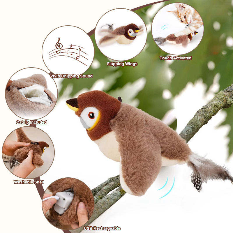 FLAPPY BIRD CAT TOY | EASY TO USE | PET TOY |